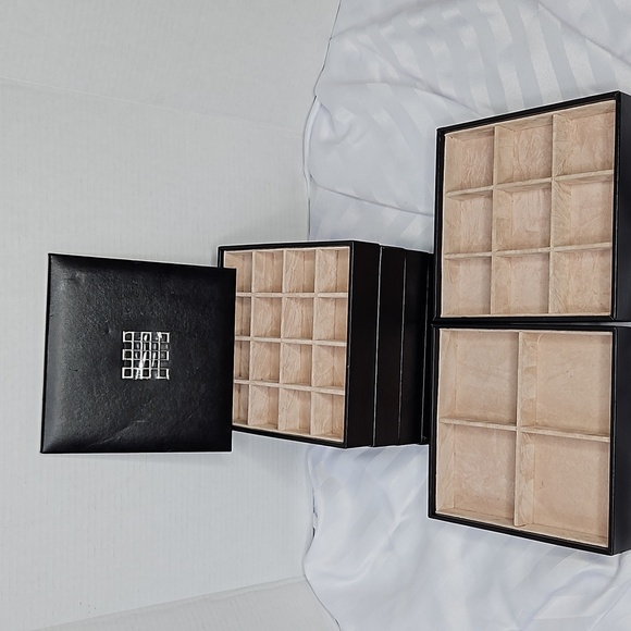 GLENOR CO STACKABLE JEWERLY TRAY  ORGANIZER IN BLACK - Picture 2 of 11